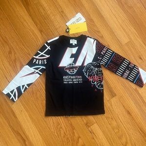 NWT! KENZO boys long sleeve shirt. Organic cotton